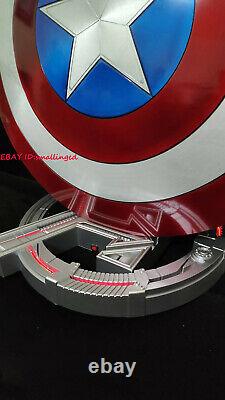 11 Captain America 75th Anniversary Vibranium Shield Pedestal NO-Shield