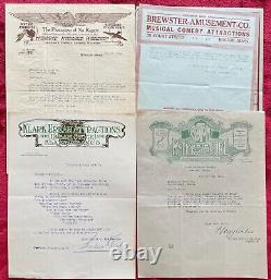 1916-21 SILENT FILM DISTIBUTING COs LETTERS TO BLANCHARD THEATRE, MASS. 200+