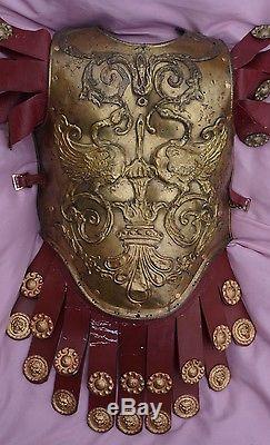 1925 silent movie Ben Hur Julius Caesar prop Roman brass decorated armor film