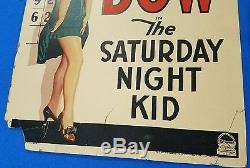1929 The Saturday Night Kid original window card movie poster Clara Bow