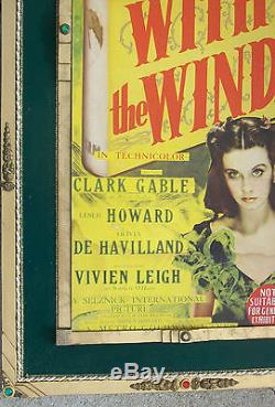 1939 Gone With the Wind Large Original Ornate Movie Theatre Display-Scarce-LOOK