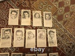 1940's HOLLYWOOD STARS PRINTICKS ARCADE CARD LOT OF 19 FONDA STEWART HAYWORTH