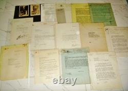 1957 + signed MGM Studious Universal Studios Movies document Rare Big Lot 99+