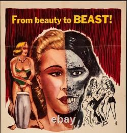 1958 She Demons Original Movie Poster 27x41 Horror Cult Irish McCalla