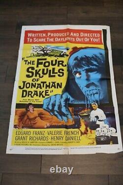 1962 THE FOUR SKULLS OF JONATHAN DRAKE 27x41 1-SH Movie Poster