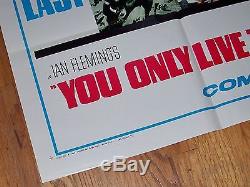 1967 James Bond You Only Live Twice Teaser Movie Poster 67/115 Original+Rare