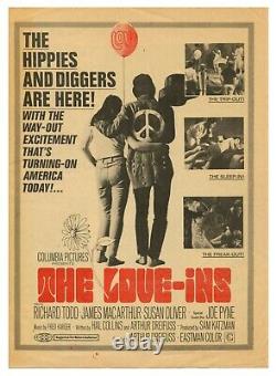 1967 The Love-Ins Movie Poster Promotion Original Vintage Handbill