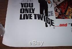 1967 You Only Live Twice Original British Quad Movie Poster James Bond 007