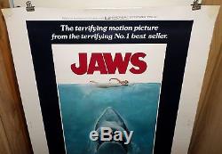 1975 JAWS Original U. S. Movie Poster ROLLED 30 X 40 -Rare