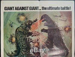 1976 Godzilla vs Megalon One Sheet Original Movie Poster Vintage