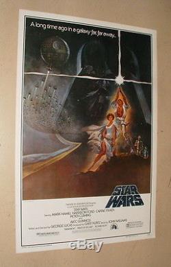 1977 Star Wars 1 Sheet Style A Original Movie Poster 27x41 Excellent
