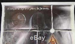 1977 Star Wars Original Movie Poster One Sheet Style A 77/21 Excellent