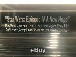 1977 Signed Star Wars IV A NEW HOPE (1977 ORIGINAL MOVIE) Poster with COA