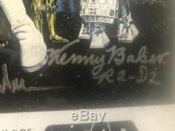 1977 Signed Star Wars IV A NEW HOPE (1977 ORIGINAL MOVIE) Poster with COA