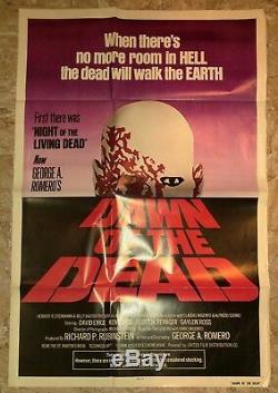 1978 DAWN OF THE DEAD 27x41 1-SH Movie Poster FN 6.0 George A. Romero