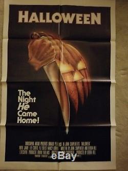 1978 Halloween One Sheet Original Release Movie Poster 27x41