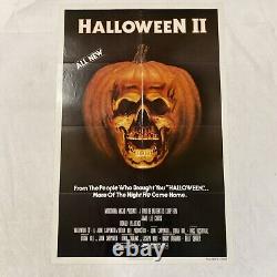 1981 HALLOWEEN II ORIGINAL US ONE SHEET MOVIE POSTER 27x41 JOHN CARPENTER CURTIS