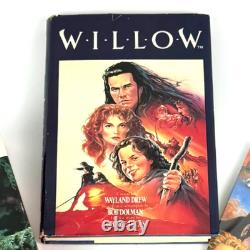 1988 Willow Movie Memorabilia Lot Hardcover Book Sticker Book 100 Piece Puzzle