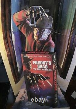 1991 Freddy's Dead Movie Advertisement Standee/cut-out. RARE