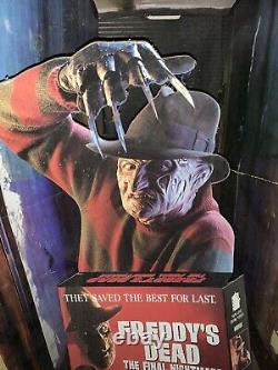 1991 Freddy's Dead Movie Advertisement Standee/cut-out. RARE