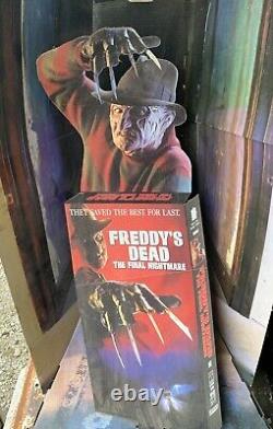 1991 Freddy's Dead Movie Advertisement Standee/cut-out. RARE