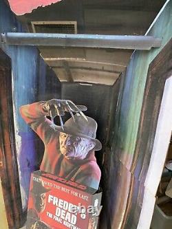 1991 Freddy's Dead Movie Advertisement Standee/cut-out. RARE