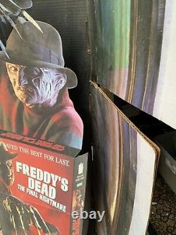 1991 Freddy's Dead Movie Advertisement Standee/cut-out. RARE