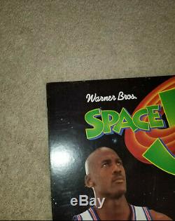 1996 Space Jam Michael Jordan Movie Display Cardboard Stand Up Warner Bros
