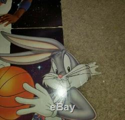 1996 Space Jam Michael Jordan Movie Display Cardboard Stand Up Warner Bros