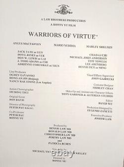 1997 A Law Brothers Production Warriors Of Virtue Movie Memorabilia