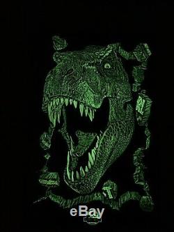 1997 Jurassic Park The Lost World Glow in the Dark Poster With Break Through RARE
