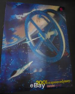 2001 A Space Odyssey 1968 10,4x13,5 Original Movie Poster 3D Lenticular rare
