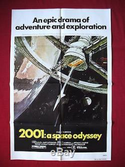 2001 A Space Odyssey 1980 Original Movie Poster 1sh Stanley Kubrick's Nm