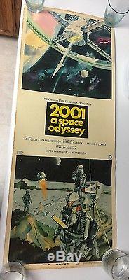2001 A Space Odyssey VERY RARE Movie Poster ORIGINAL 14 X 36