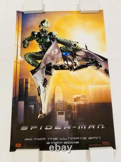 2002 SPIDERMAN DS 27x40 GREEN GOBLIN ORIGINAL MOVIE POSTER UNUSED RARE ZIGZAG