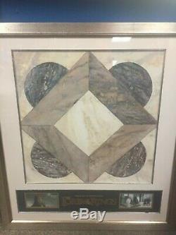 2006 Lord of the Rings Movie Prop Original Minis Tirith Floor Tile Framed COA