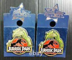 2010s Universal Studios Singapore Jurassic Park Pin x 2 UNUSED! MEGA RARE