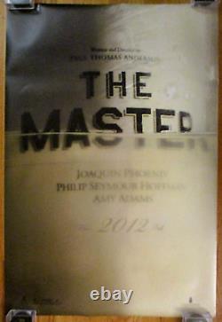 2012 The Master Double sided Ultra Rare Advance 1 Sheet 27 X 41 ROLLED! Hoffman