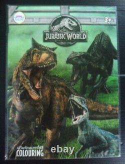 2018 Jurassic World 2 Jurassic Park THAI Boy Kid Colouring Book SEALED MEGA RARE
