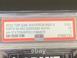 2022 Top Gun Maverick World Premiere Movie PSA Ticket North Island Navy Base