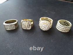 2023 They Cloned Tyrone Slick Charles' (jamie Foxx) Set Of 4 Rings