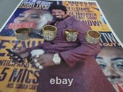 2023 They Cloned Tyrone Slick Charles' (jamie Foxx) Set Of 4 Rings