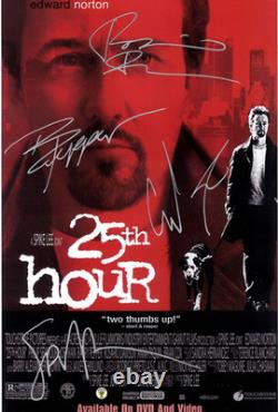 25th HOUR Signed Movie Poster 11x17 with COA Authentic Memorabilia