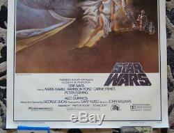 27x41 STAR WARS 1977 Original'Hairy' STYLE A One Sheet Theatrical Poster 77/210