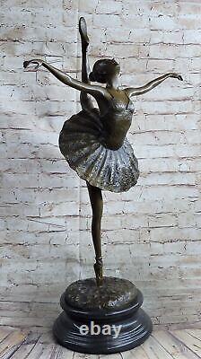 28 Tall Gorgeous Young Ballerina Collectible Movie Memorabilia Bronze Statue nr