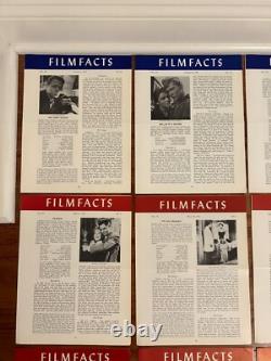 (44) Vintage 1961/1962 FILM FACTS Movie/Film Industry Newsletter Lot RARE