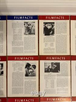(44) Vintage 1961/1962 FILM FACTS Movie/Film Industry Newsletter Lot RARE