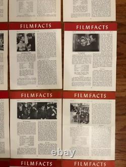 (44) Vintage 1961/1962 FILM FACTS Movie/Film Industry Newsletter Lot RARE