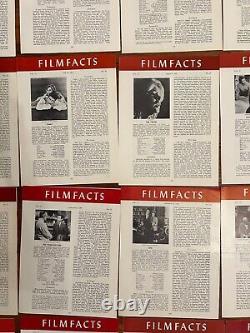 (44) Vintage 1961/1962 FILM FACTS Movie/Film Industry Newsletter Lot RARE