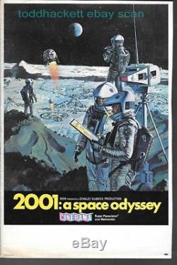 68 2001 A SPACE ODYSSEY Original Herald blank back Cinerama Bob McCall Art